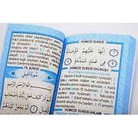 Mini Yasin Kitab Mavi Tl Keseli 6x10 cm