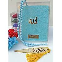 Kapsamal Kadife Yasin kitab 216 sayfa PVC kutulu Tesbihli