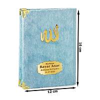 isimli Kadife Yasin Kitab Pleksi isimli anta Boy 80 sayfa 13x17 cm
