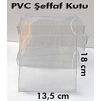PVC effaf Kutu Byk boy 18x13,5cm/ 25 adet