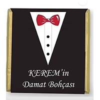 isimli Damat ikolatas oval Teneke kutulu