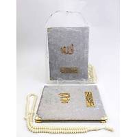 Kadife Yasin kitab Set Tl kese Tesbih Cep Boy Mevlt hediyesi seti