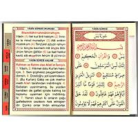 Kadife Yasin kitab zel simli pleksili anta Boy 13x17cm