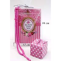 Pembe kapak Yasin Kitab Tll Tesbihli eker Kutulu Mevlt hediyesi
