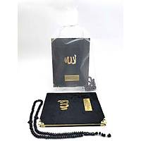 Kadife Yasin kitab Set Tl kese Tesbih Cep Boy Mevlt hediyesi seti
