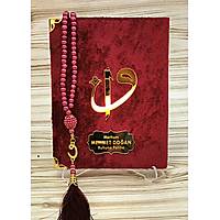 Kadife Yasin kitab Elif Vavl pleksi isimli inci tesbihli Tl keseli