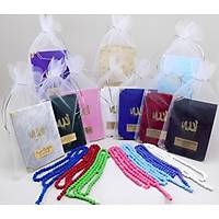 Kadife Yasin kitab Set Tl kese Tesbih Cep Boy Mevlt hediyesi seti