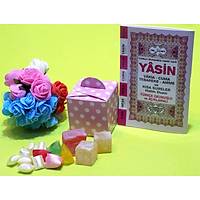 Pembe Buantiyeli Kutu Mevld ekeri Cep Boy Yasin Kitab