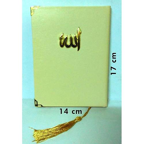 Sert Kapak Allah Lafızlı Püsküllü Yasin Kitabı Çanta boy 13x17cm