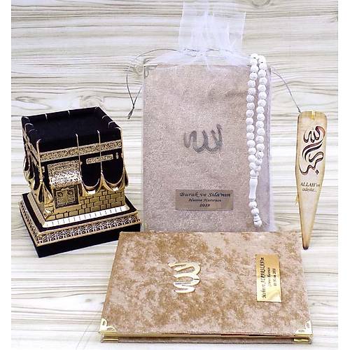 Kadife Yasin kitab Set Kapsamal 216 sayfa Tl kese Gl Kokulu Tesbih