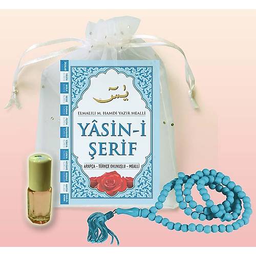 Mevlit seti Mavi Yasin kitab Tl Tesbih Gl Esans