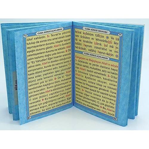 Pembe Mavi Kapak Yasin Kitabı Elmalılı M. Hamdi Yazır 12x16cm 128 sayfa