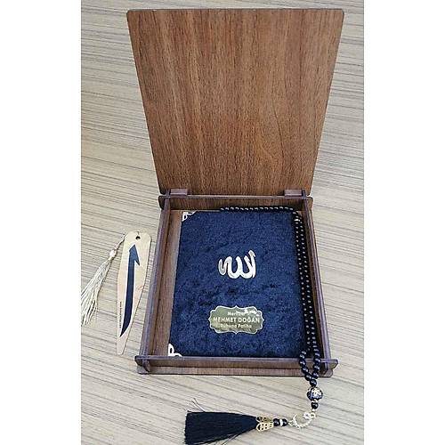 Kadife Yasin Kitab isimli inci tesbihli Ahap Kutulu