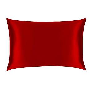 Premium 22MM �pek Kalitesinde K�rm�z� �pek Yast�k K�l�f�