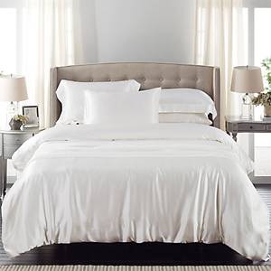 Battal Boy K�r�k Beyaz Saf �pek Nevresim Tak�m�