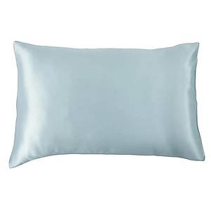 Premium 22MM Kalitesinde Toz Mavi Saf �pek Yast�k K�l�f�
