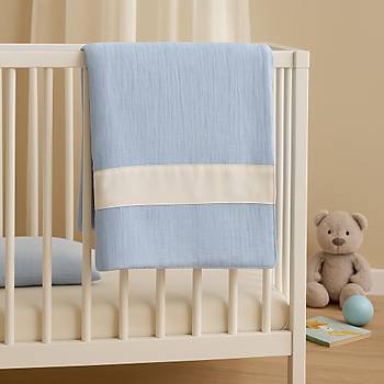 �pek Bebek Battaniyesi Mavi