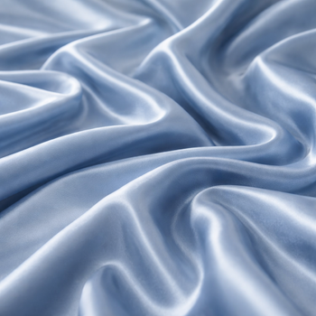 Tek Ki�ilik Toz Mavi Saf �pek Nevresim Tak�m�