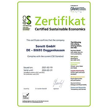 SONETT Organik Bulak Makinesi Tuzu 2 Kg