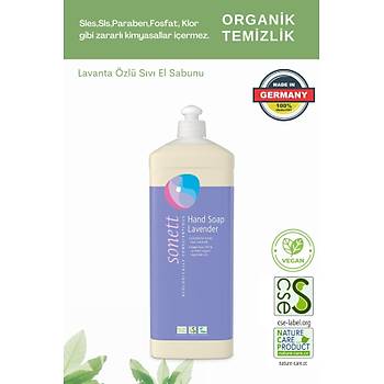 Sonett Organik Sıvı El Yüz Vücut Sabunu - Lavanta Özlü - 1 L