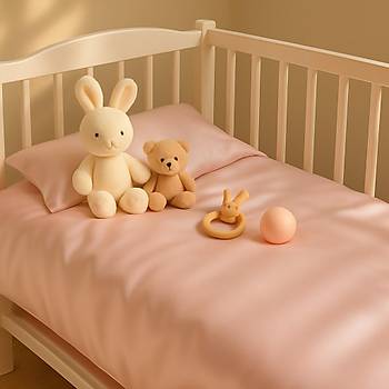 Premium Pembe �pek Bebek Yorgan�