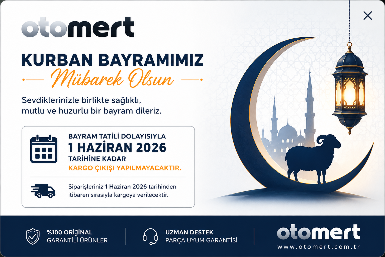 Oto Mert Kurban Bayram� Duyurusu