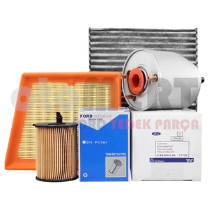Courier 1.5 - 1.6 (Euro 5) Motor Ya�l� Bak�m Seti (Orijinal Yar�m Mazot Filtreli) 2014-2018
