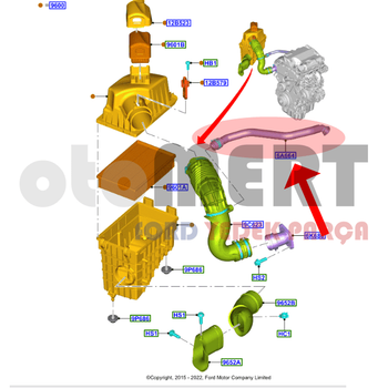 Transit V363 2.2 Dizel Hava Filtre Borusu Havalandrma Hortumu 2014-2017 | THAL
