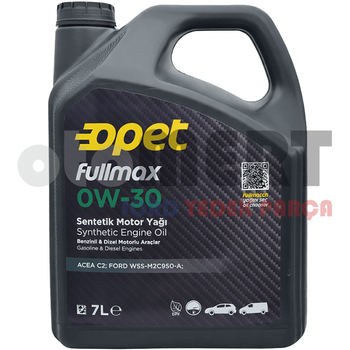 0W-30 OPET Fullmax Motor Ya�� 7 Lt.