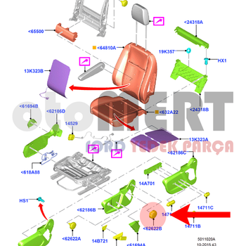 Transit V363 n Koltuk Srt Ayar ark 2018-2024 | ORIJINAL