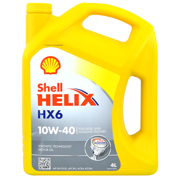 10W-40 Shell Helix HX6 Motor Ya 4 Lt.