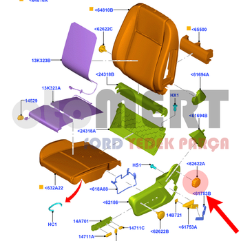 Transit V362 - Custom n Koltuk Srt Ayar ark 2018-2023 | ORIJINAL