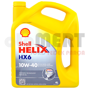 10W-40 Shell Helix HX6 Motor Ya 4 Lt.