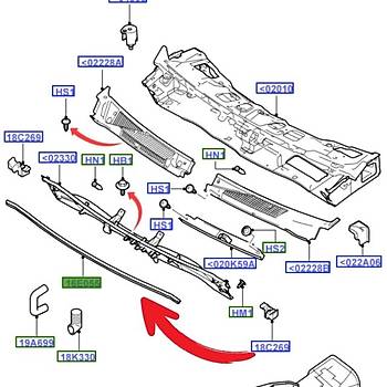 Connect Motor Kaputu Toz Lasti�i / Fitili 2002-2013 | ORIJINAL