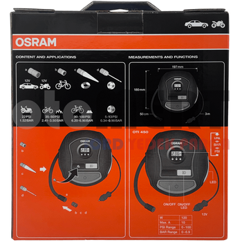 OSRAM TYRE inflate 450 (OTI450) Dijital Lastik �i�irme Kompres�r� | OSRAM
