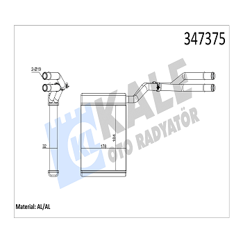 Mondeo Benzinli / Dizel Kalorifer Radyatr 2007-2014 | KALE