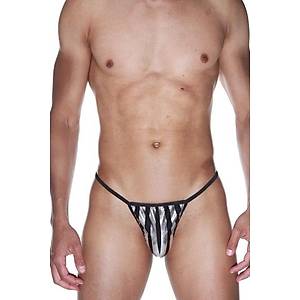 Parlak �izgili Erkek String Fantazi