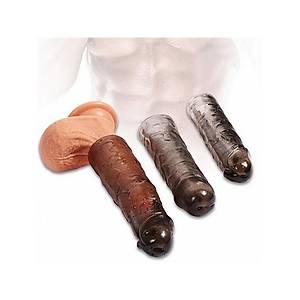 Dolgu Uzatmal� 3'l� Zenci Penis K�l�f Seti