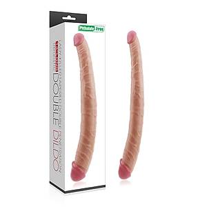 Realistik Double Çift Taraflı 38cm Ten Penis