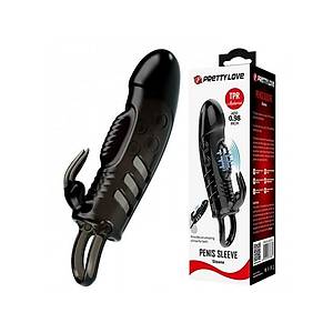 Dolgu Uzatmal� Titre�imli Zenci Vibrat�rl� Penis K�l�f�