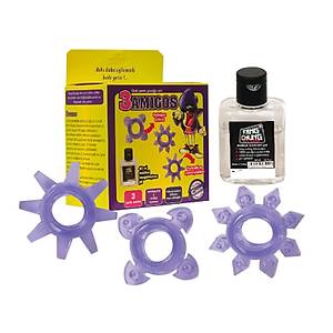 Penis Yüzüğü Üçlü Farklı Set - Kaydırıcı Hediyeli