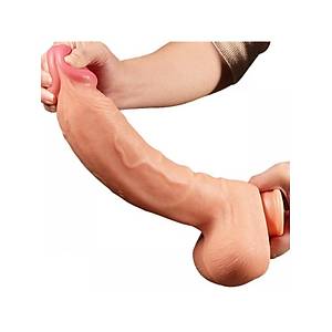 Do�al Doku �ift Derili Extra B�y�k 30,5cm Penis