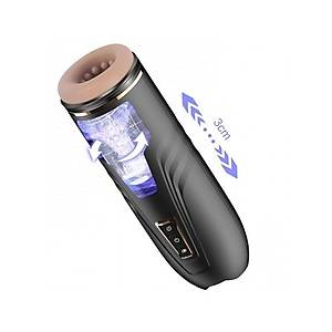 �leri Geri Hareketli ve Rotasyonlu Sarjl� Sesli Masturbat�r