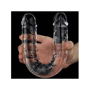 �effaf �ift Tarafl� Realistik Dildo Vajinal Anal