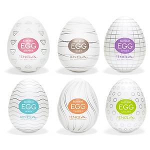 Tenga Egg 6 l� Kar���k Paket (wavy-cl�cker-sp�der-tw�ster-stepper-s�lky)