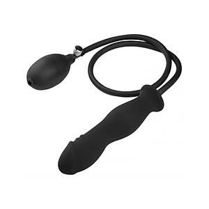 Pompal� Bo�umlu Anal Plug �i�irmeli Dildo