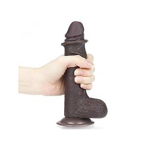 17,5 cm Realistik Zenci Dildo Soft Penis