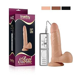 S�per Girthy Real Extreme 3 Kademeli Vibrat�rl� Dildo