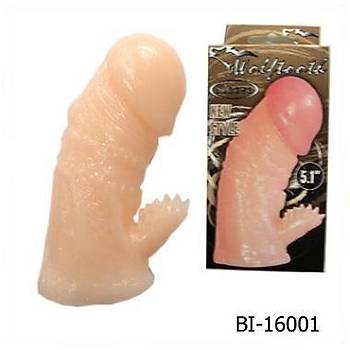 Yumuşak Et Doku Klitoris Uyarıcılı Penis Kılıfı