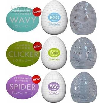Tenga Egg 6 lý Paket (wavy-clýcker-spýder-twýster-stepper-sýlky)